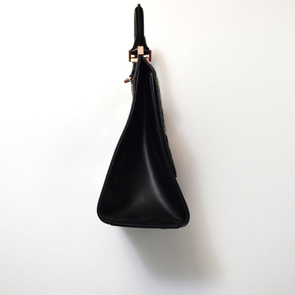 Like New! Leather and Calf Hair Animal Print Ted Baker Handbag - Picture 2 of 11